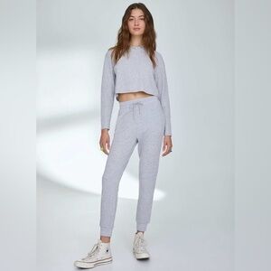 Aritzia Sunday Best Baby Waffle Jogger Rocky Grey Size XS, See Photos For Color